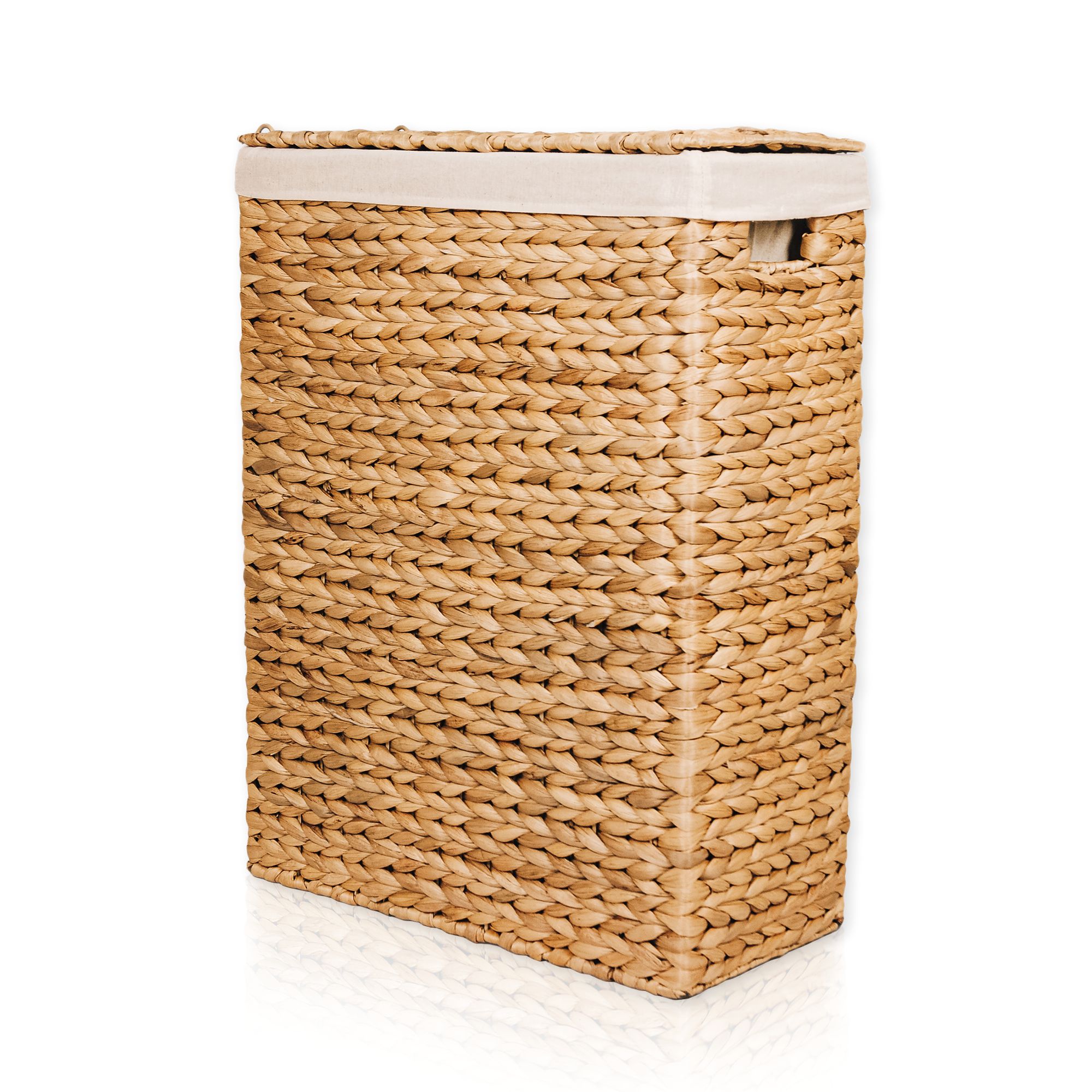 Lycce Nischenw&auml;schekorb aus Wasserhyazinthe geflochten, in drei Gr&ouml;&szlig;en 