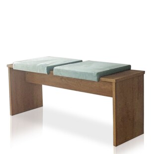 Lycce Klemmkissen / Sitzkissen mit 1 Leiste, Velourstoff rosa und blau 