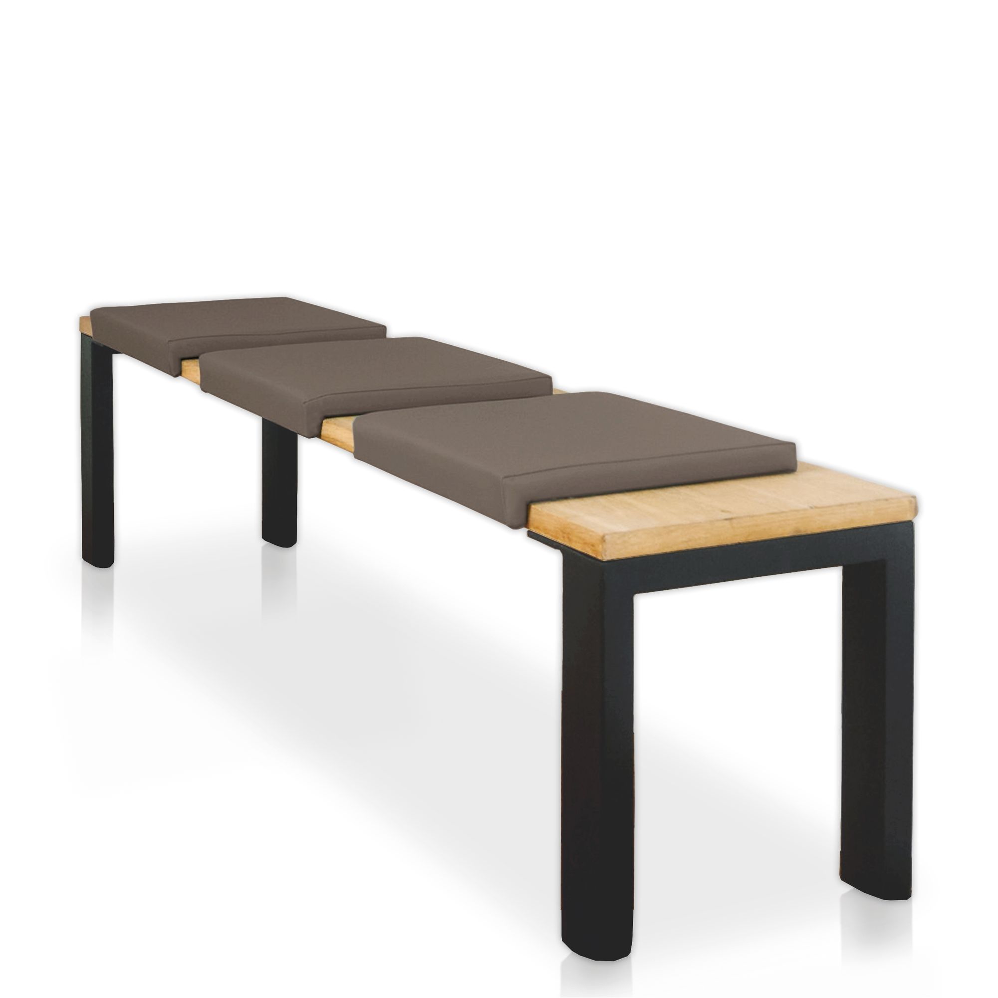 Lycce Klemmkissen Sitzkissen mit 1 Leiste, Kunstleder versch. Farben 