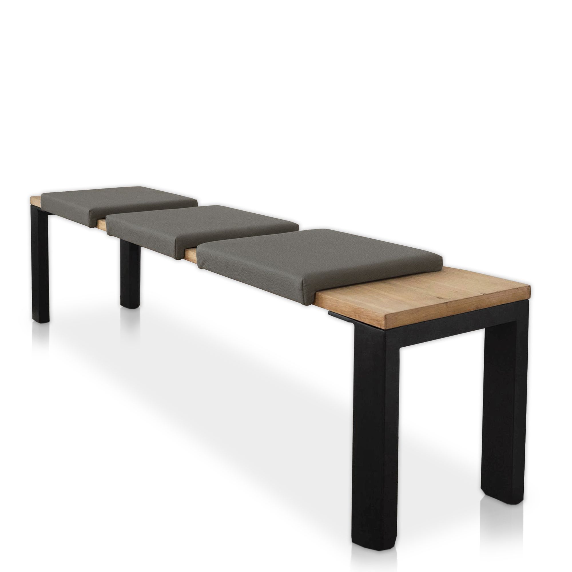 Lycce Klemmkissen / Sitzkissen mit 1 Leiste, Lederimitat Olifante 