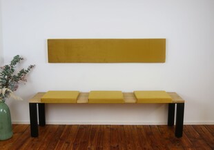 Lycce XXL Wandkissen Wandpolster mit Montage-Set, Samt FRESH, 1,5m 