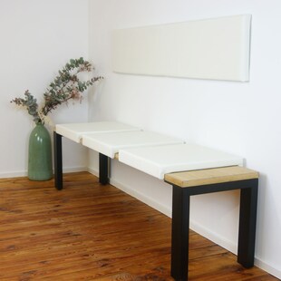 Lycce Klemmkissen Sitzkissen mit 2 Leisten 33cm Klemmtiefe, Kunstleder 