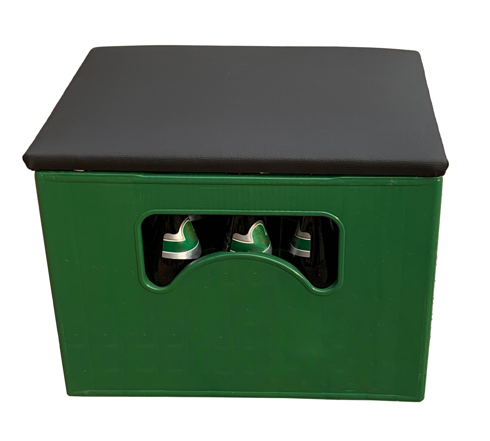 Lycce Sitzkissen f&uuml;r Getr&auml;nkekasten Bierkiste, gepolstert, Kunstleder 