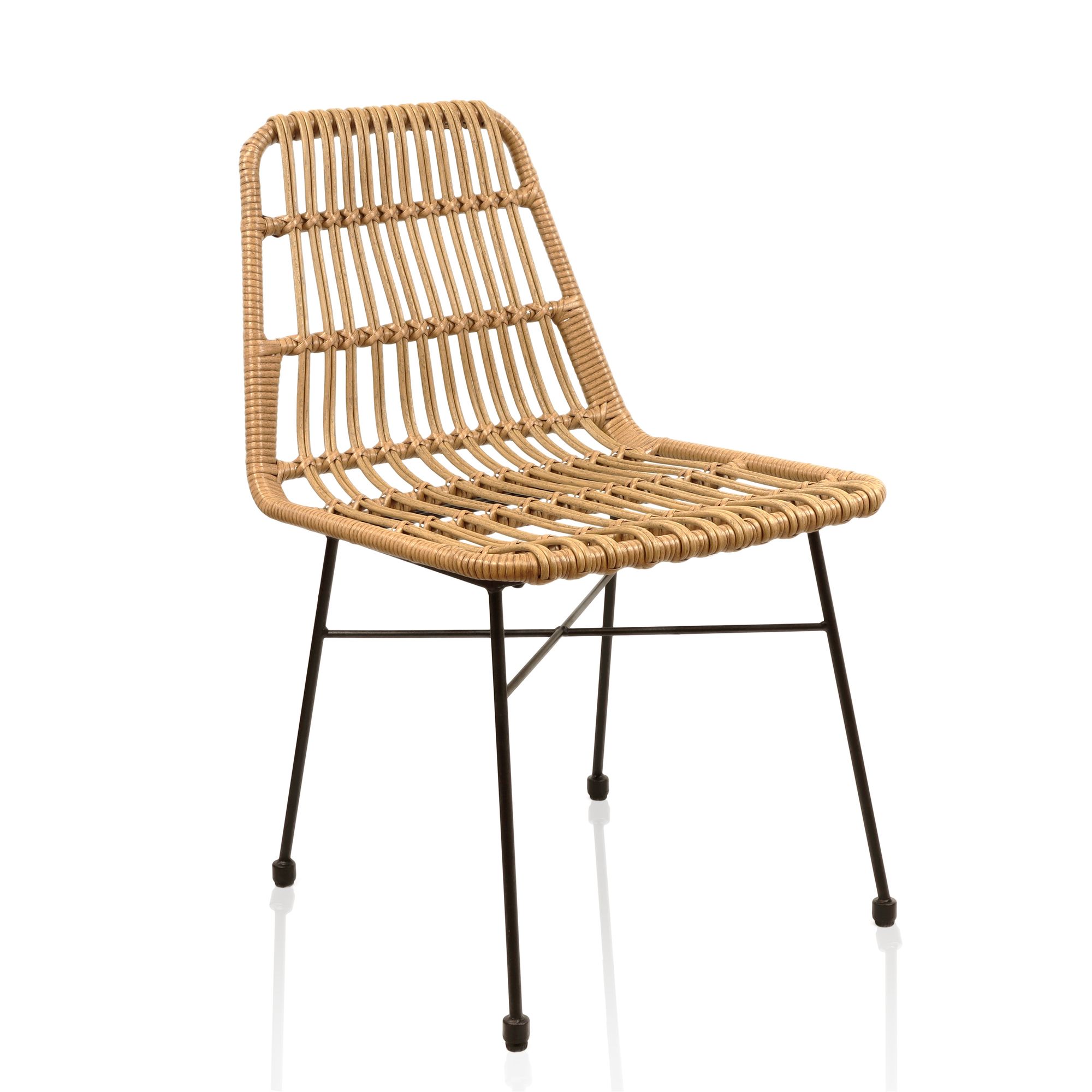 Lycce Gartenstuhl LEON Loungem&ouml;bel Balkon Terrasse aus Polyrattan 