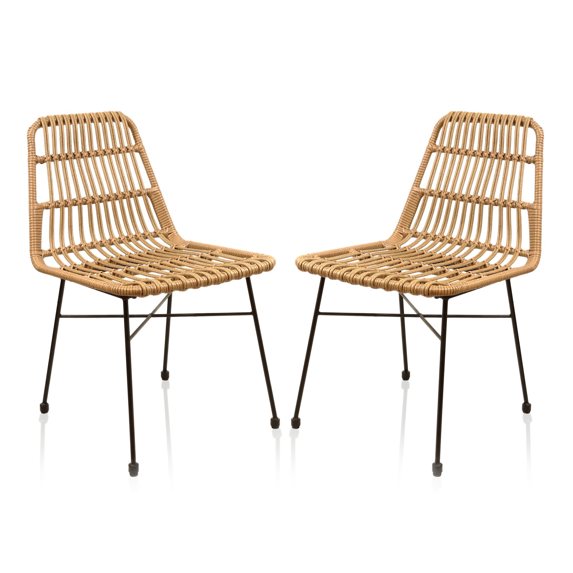 Lycce Gartenstuhl LEON Loungem&ouml;bel Balkon Terrasse aus Polyrattan 