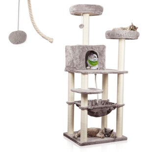 Lycce Kratzbaum ROYAL Katzenbaum mit Höhle und Hängematte, 145 cm 