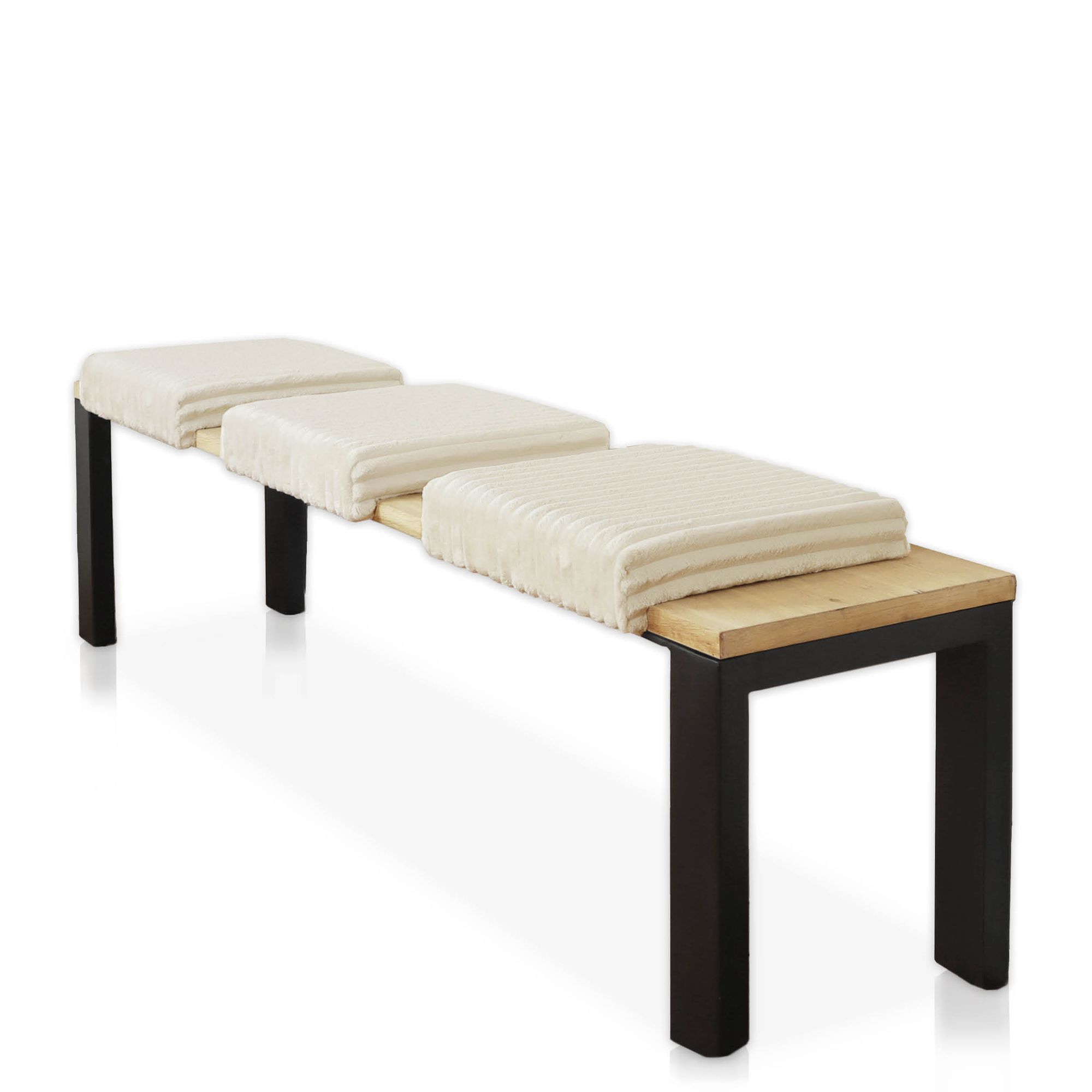 Lycce Klemmkissen Sitzkissen DELUXE 1 Leiste, super breiter Cordstoff 