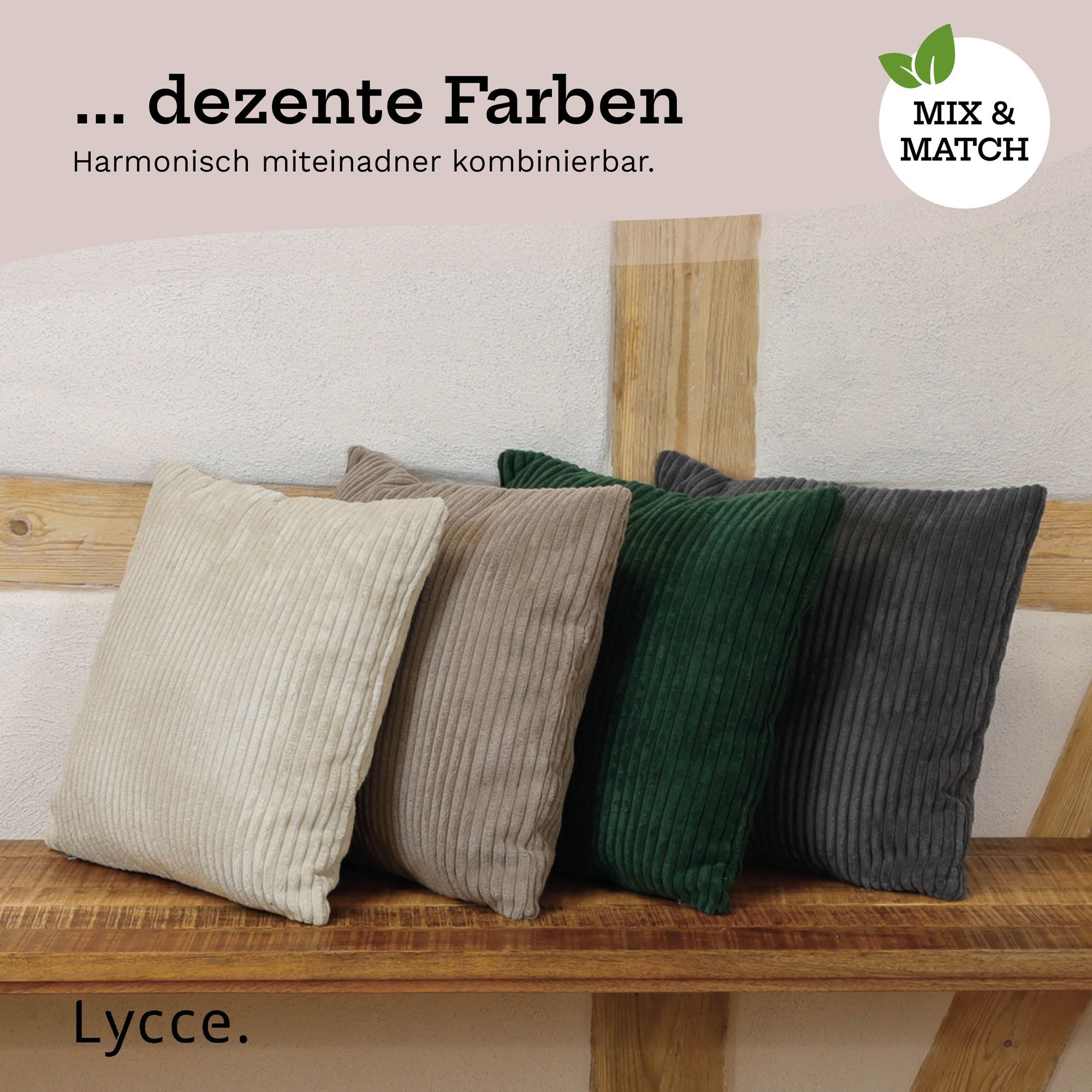 LIGICKY 2er Set Wasserdichte Kissenbezüge 30x50cm - Outdoor Dekokissen Weiß