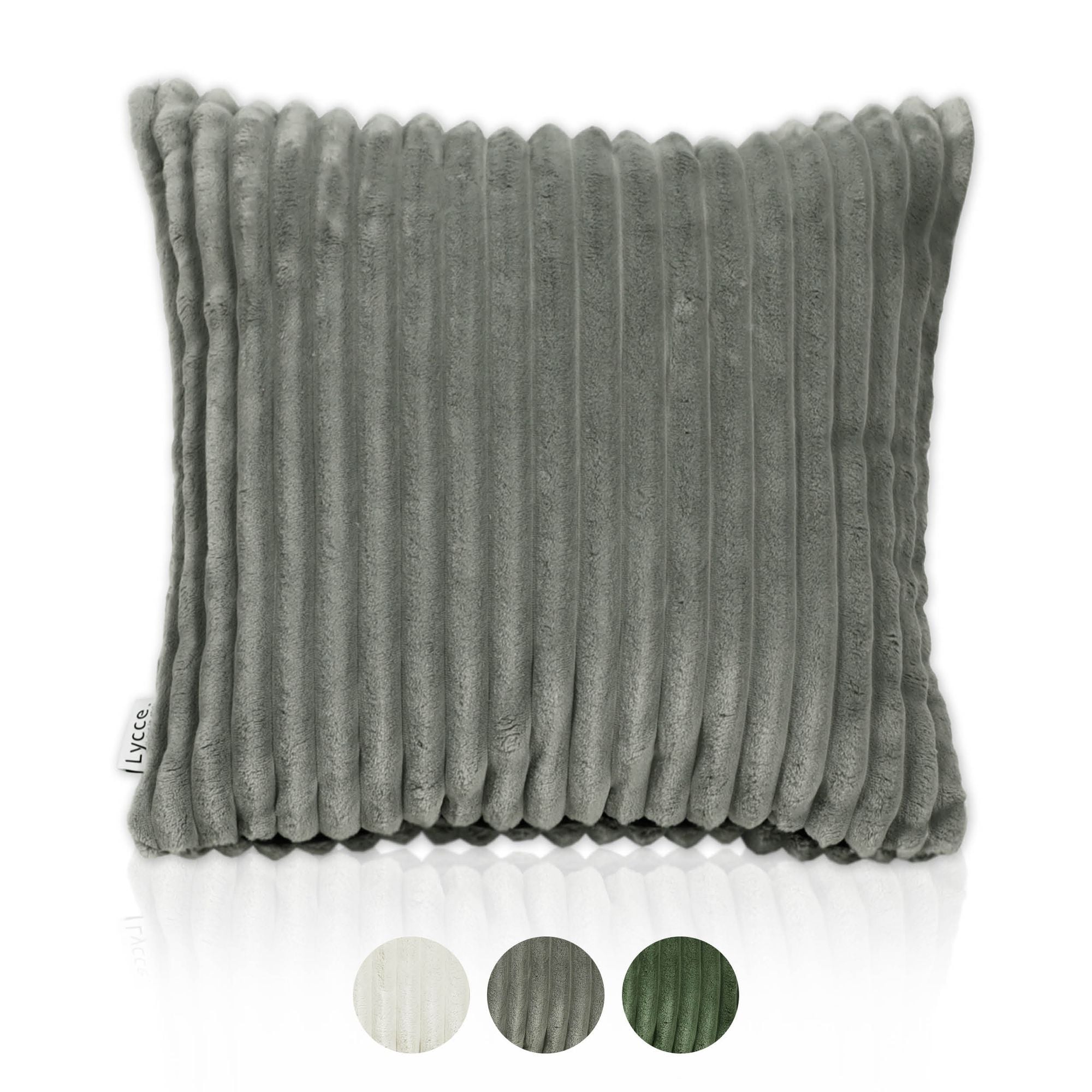 Lycce Kissenbezug Deluxe aus extra breitem, flauschigem Cordstoff - ideal f&uuml;r kuschelige Sofakissen oder Dekokissen, verschiedene Farben - made in EU 