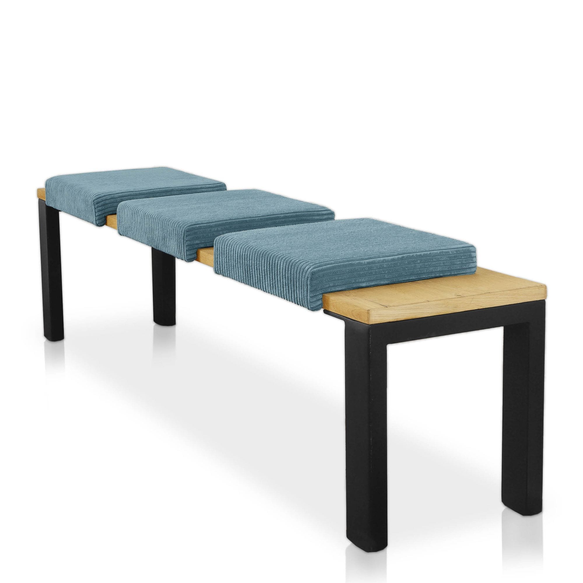 Lycce Klemmkissen Sitzkissen mit 1 Leiste, Cordstoff extra Polsterung 