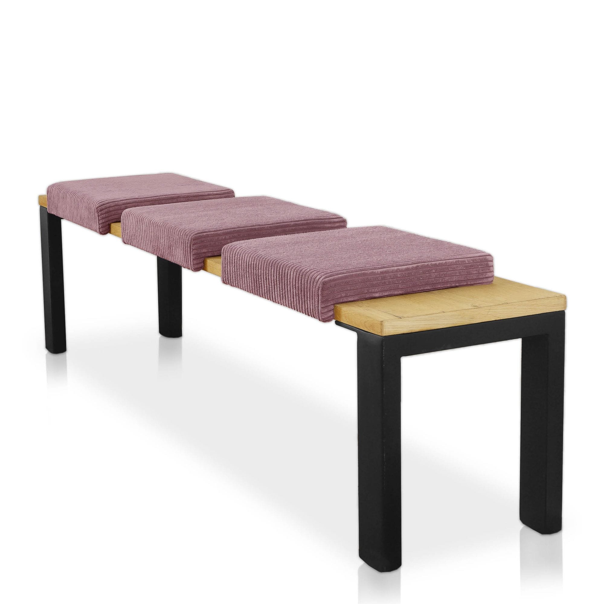 Lycce Klemmkissen Sitzkissen mit 1 Leiste, Cordstoff extra Polsterung 