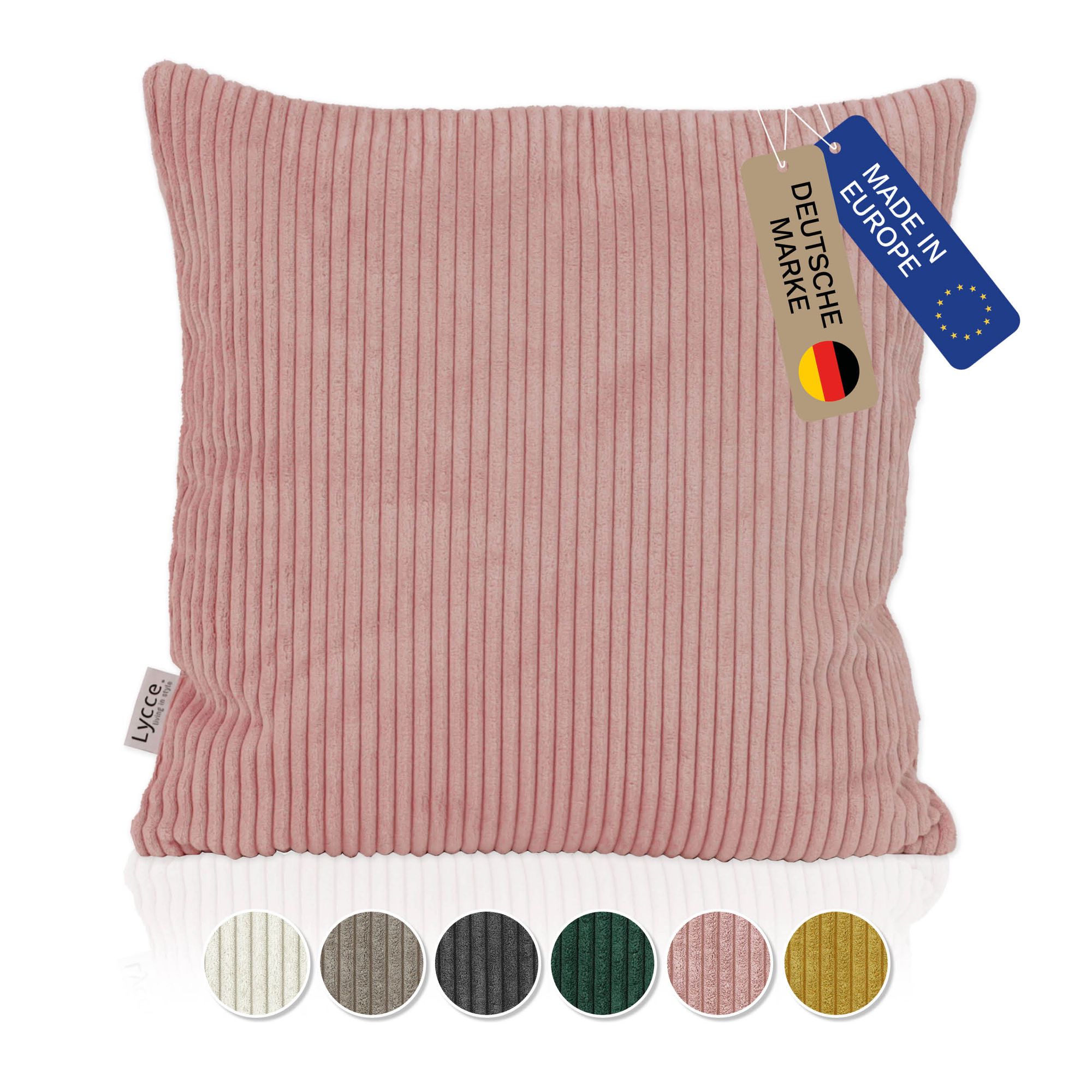 Lycce Kissenbezug aus trendigem Cordstoff (50 x 50 cm) 