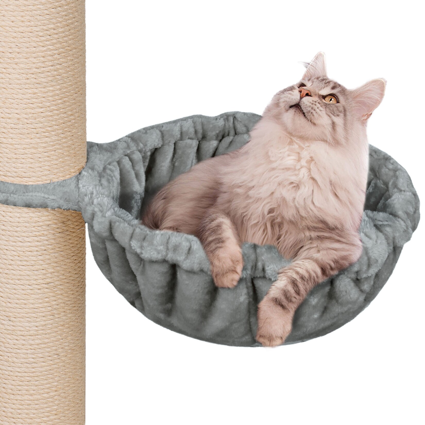 HAPPYPET Universal XXL Liegemulde für Kratzbaum Ø 45 cm, Grau   Grau