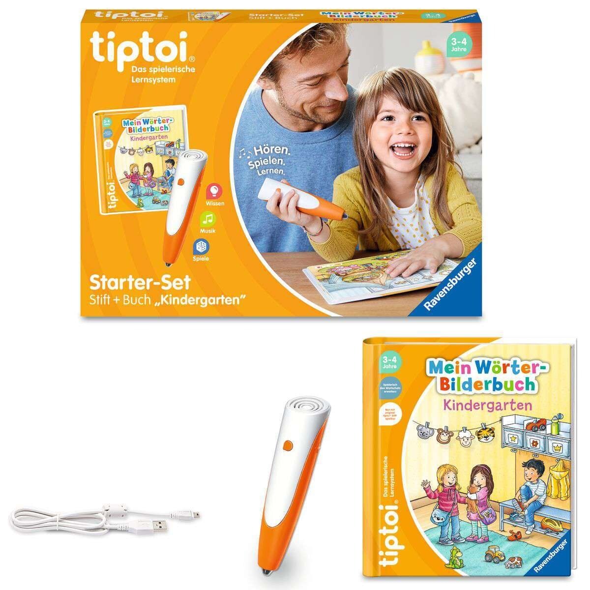 Ravensburger Spiel Starter-Set: Stift und W&ouml;rter-Bilderbuch Kindergarten 