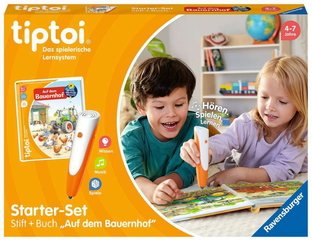 Ravensburger Spiel Starter-Set: Stift und Bauernhof-Buch 