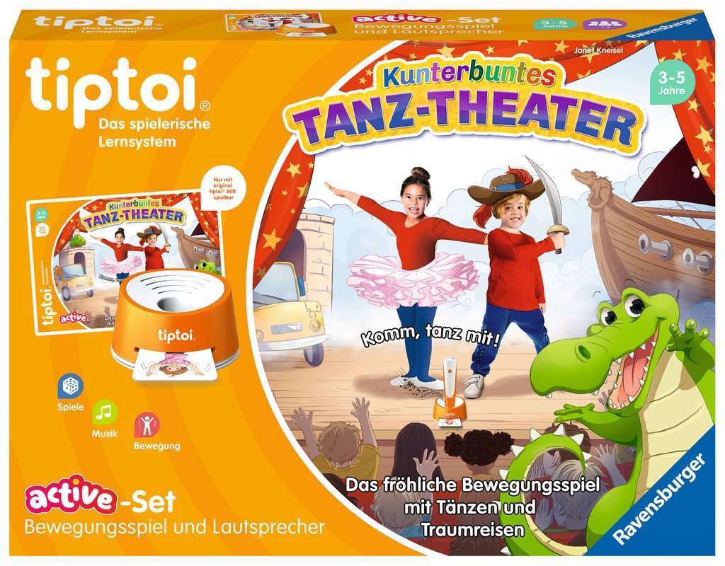 Ravensburger Spiel ACTIVE Set Kunterbuntes Tanz-Theater 