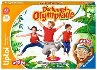 Ravensburger Spiel tiptoi® ACTIVE Dschungel-Olympiade - ab 4 Jahre 