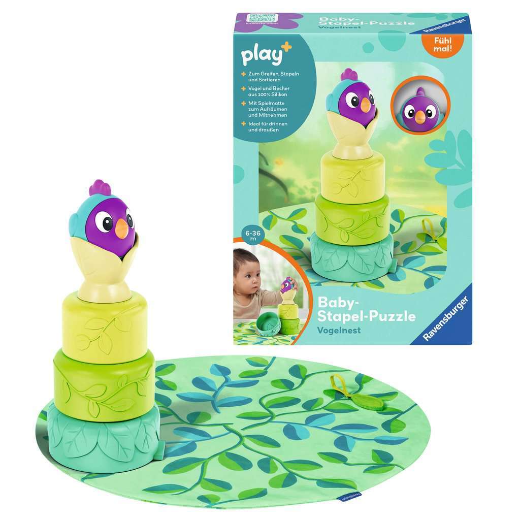Ravensburger Spiel Baby-Stapel-Puzzle: Vogelnest 