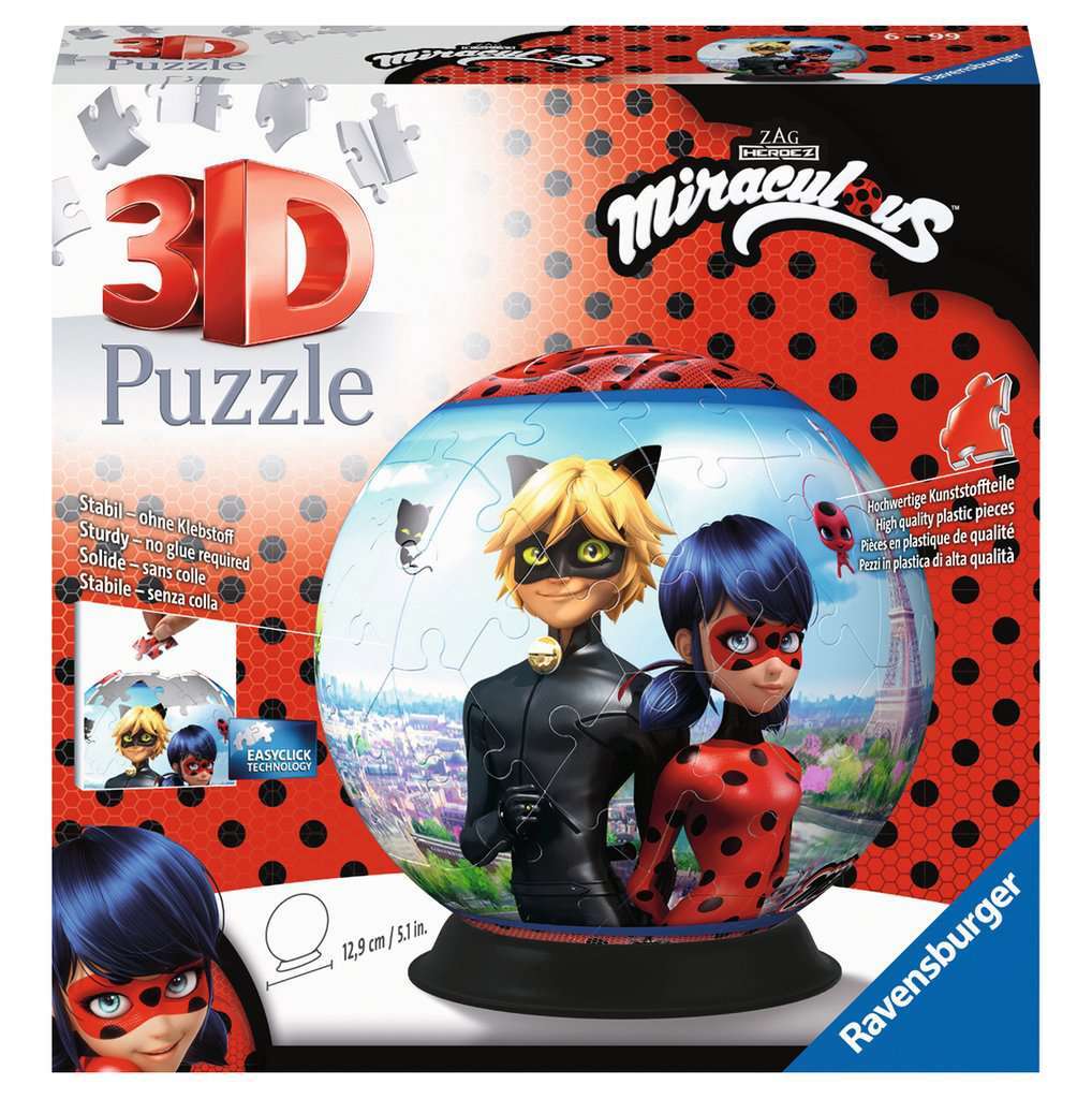 Ravensburger Spiel Puzzle-Ball Miraculous 