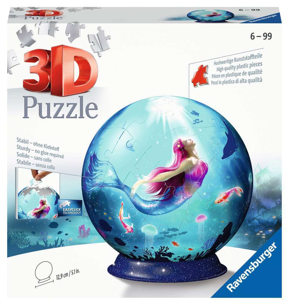 Ravensburger Spiel Puzzle-Ball Bezaubernde Meerjungfrauen 