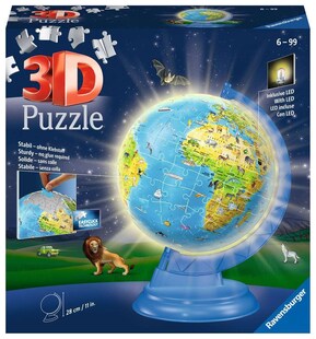 Ravensburger Spiel 3D Puzzle Kinderglobus mit Licht deutsch 