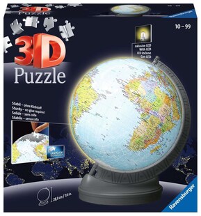 Ravensburger Spiel 3D Puzzle Globus mit Licht 