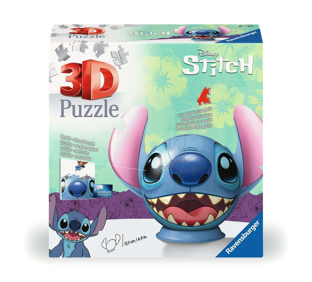 Ravensburger Spiel Puzzle-Ball Disney Stitch mit Ohren 