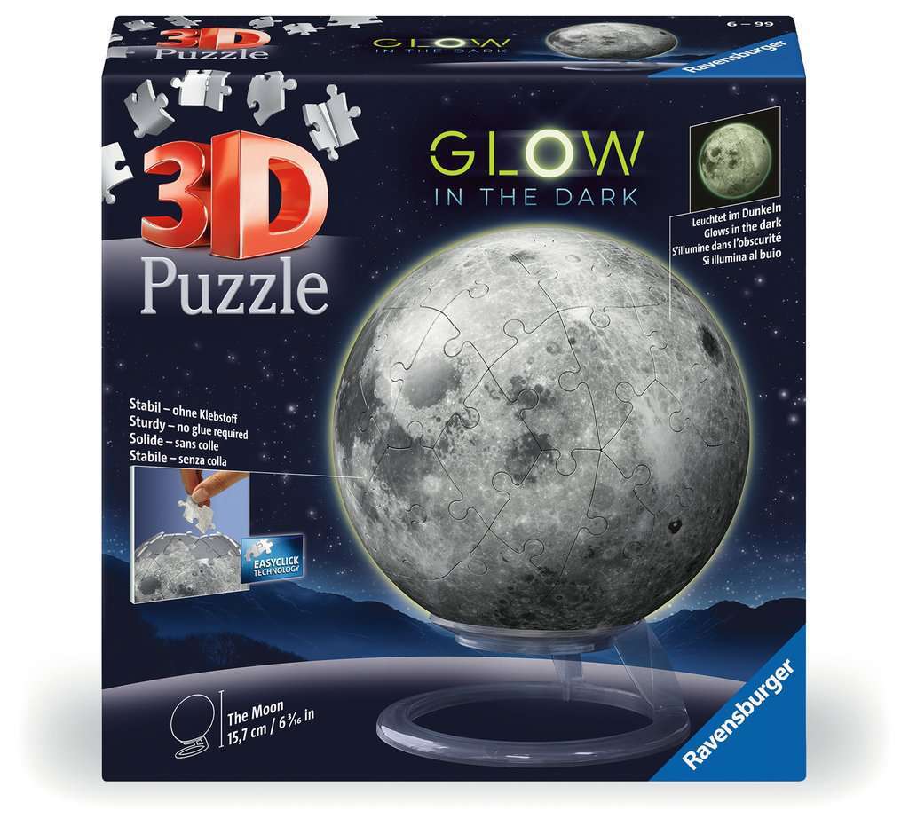 Ravensburger Spiel Puzzle-Ball Der Mond - Glow-in-the-Dark 