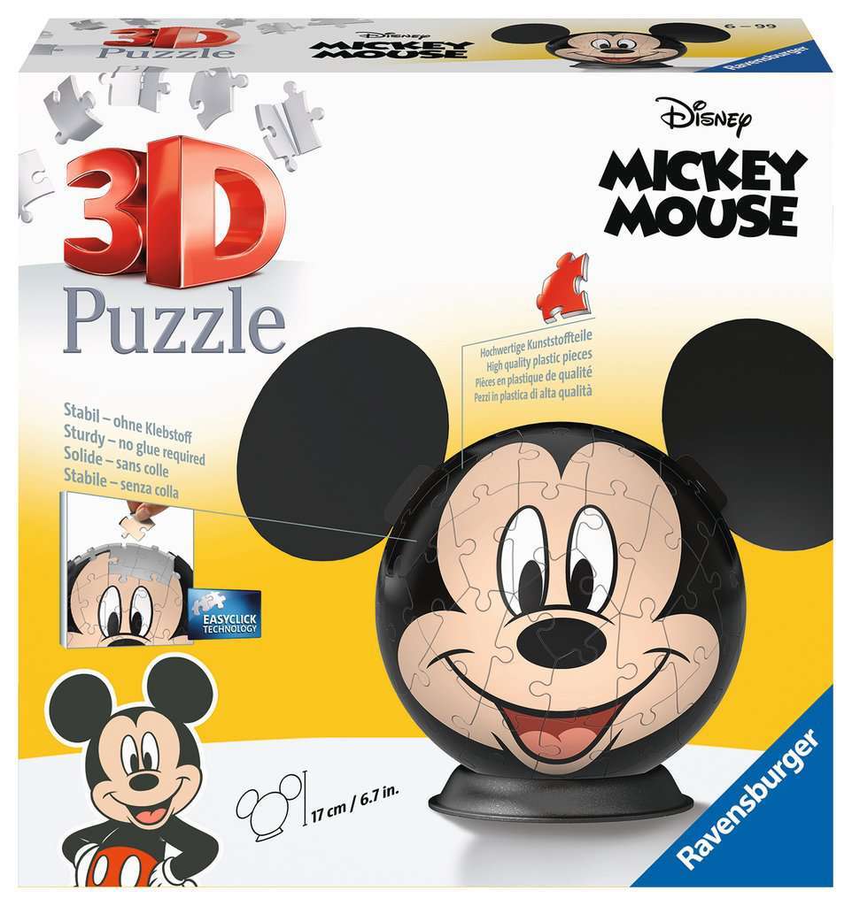 Ravensburger Spiel Puzzle-Ball Disney Mickey Mouse mit Ohren 