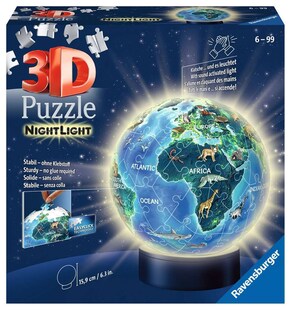 Ravensburger Spiel 3D Puzzle Nachtlicht Erde bei Nacht 