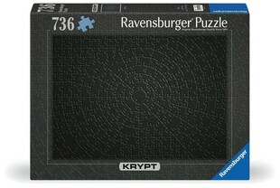 Ravensburger Spiel Erwachsenenpuzzle 736 Teile - Krypt Black 