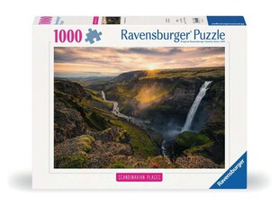 Ravensburger Spiel Erwachsenenpuzzle 1000 Teile - Haifoss auf Island 
