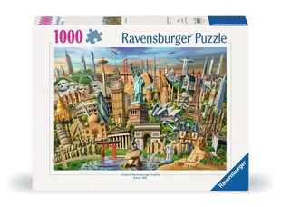 Ravensburger Spiel Erwachsenenpuzzle 1000 Teile - Sehenswürdigkeiten weltweit 