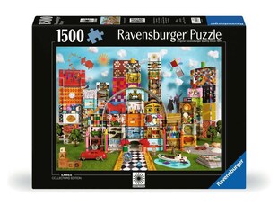 Ravensburger Spiel Erwachsenenpuzzle 1500 Teile - Eames House of Cards Fantasy 