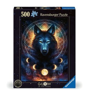 Ravensburger Spiel Erwachsenenpuzzle 500 Teile - Leuchtender Wolf 