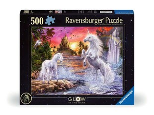 Ravensburger Spiel Erwachsenenpuzzle 500 Teile - Einhörner am Fluss 