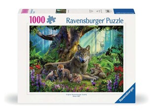Ravensburger Spiel Erwachsenenpuzzle 1000 Teile - Wölfe im Wald 