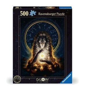 Ravensburger Spiel 500 Teile - Leuchtender Löwe 