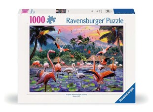Ravensburger Spiel 1000 Teile - Pinke Flamingos 