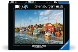 Ravensburger Spiel Erwachsenenpuzzle 1000 Teile - Romantische Hafenwelt von Ahrenshoop 