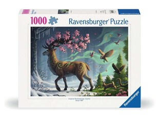 Ravensburger Spiel Erwachsenenpuzzle 1000 Teile - Der Hirsch als Frühlingsbote 