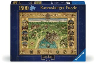 Ravensburger Spiel Erwachsenenpuzzle 1500 Teile - Harry Potter - Hogwarts Karte 