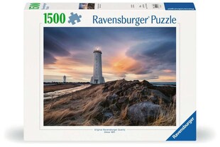 Ravensburger Spiel Magische Stimmung über dem Leuchtturm von Akranes, Island 