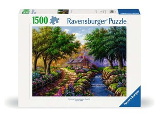 Ravensburger Spiel Erwachsenenpuzzle 1500 Teile - Cottage am Fluß 