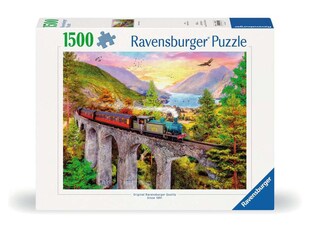 Ravensburger Spiel Erwachsenenpuzzle 1500 Teile - Zugfahrt im Herbst 