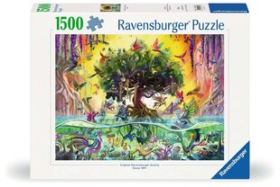 Ravensburger Spiel Erwachsenenpuzzle 1500 Teile - Das Einhorn aus dem See und seine Freunde 
