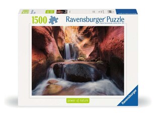 Ravensburger Spiel Erwachsenenpuzzle  Power of Nature 1500 Teile - Der Wasserfall im Red Canyon 