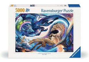Ravensburger Spiel 5000 Teile - Gigantisches Drachenfest zur Tages- und Nachtstunde 