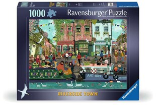 Ravensburger Spiel Erwachsenenpuzzle 1000 Teile - Stadt am Fluss 