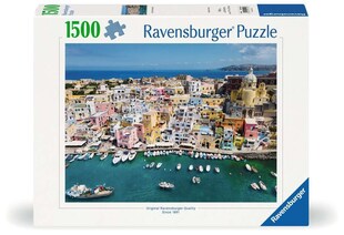 Ravensburger Spiel Erwachsenenpuzzle 1500 Teile - Buntes Procida Italien 